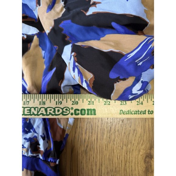 Nine West Shirt Dress Women Size XXL Midi Polyester Colorful Office Teacher City - Picture 5 of 12